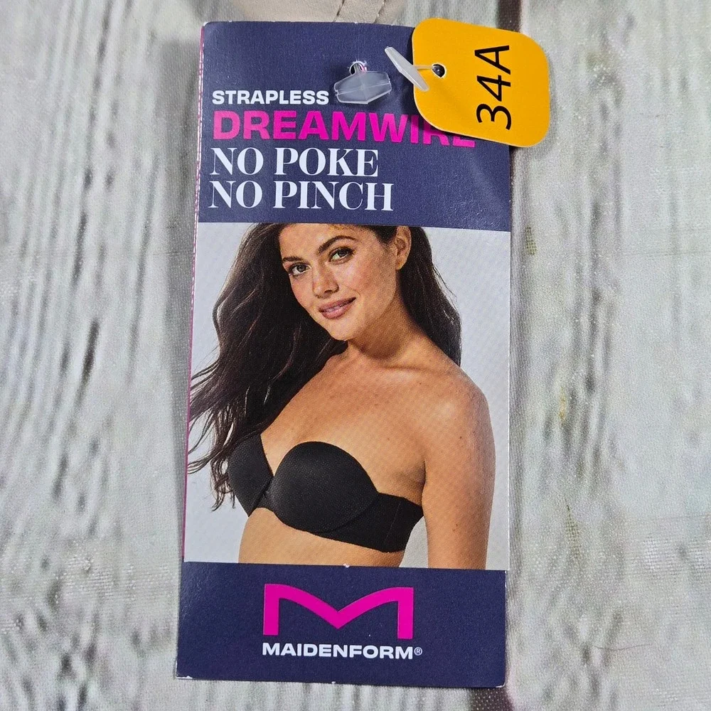 Maidenform Dreamwire Multiway No Poke No Pinch Strapless Bra 34A DM2310 NEW